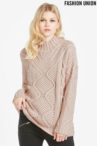 Fashion Union Cable Knit Jumper